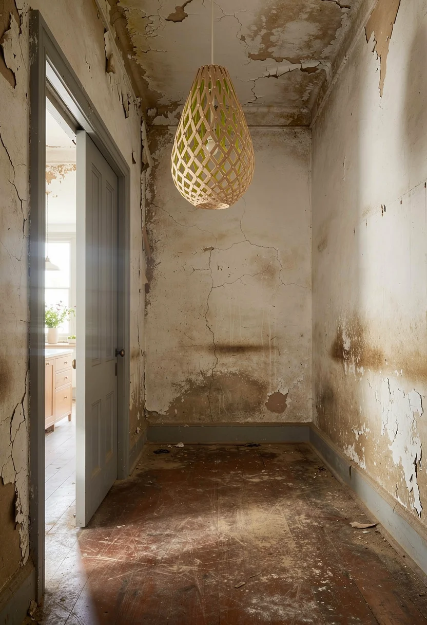 Modern kitchen butler pantry before renovation empty room