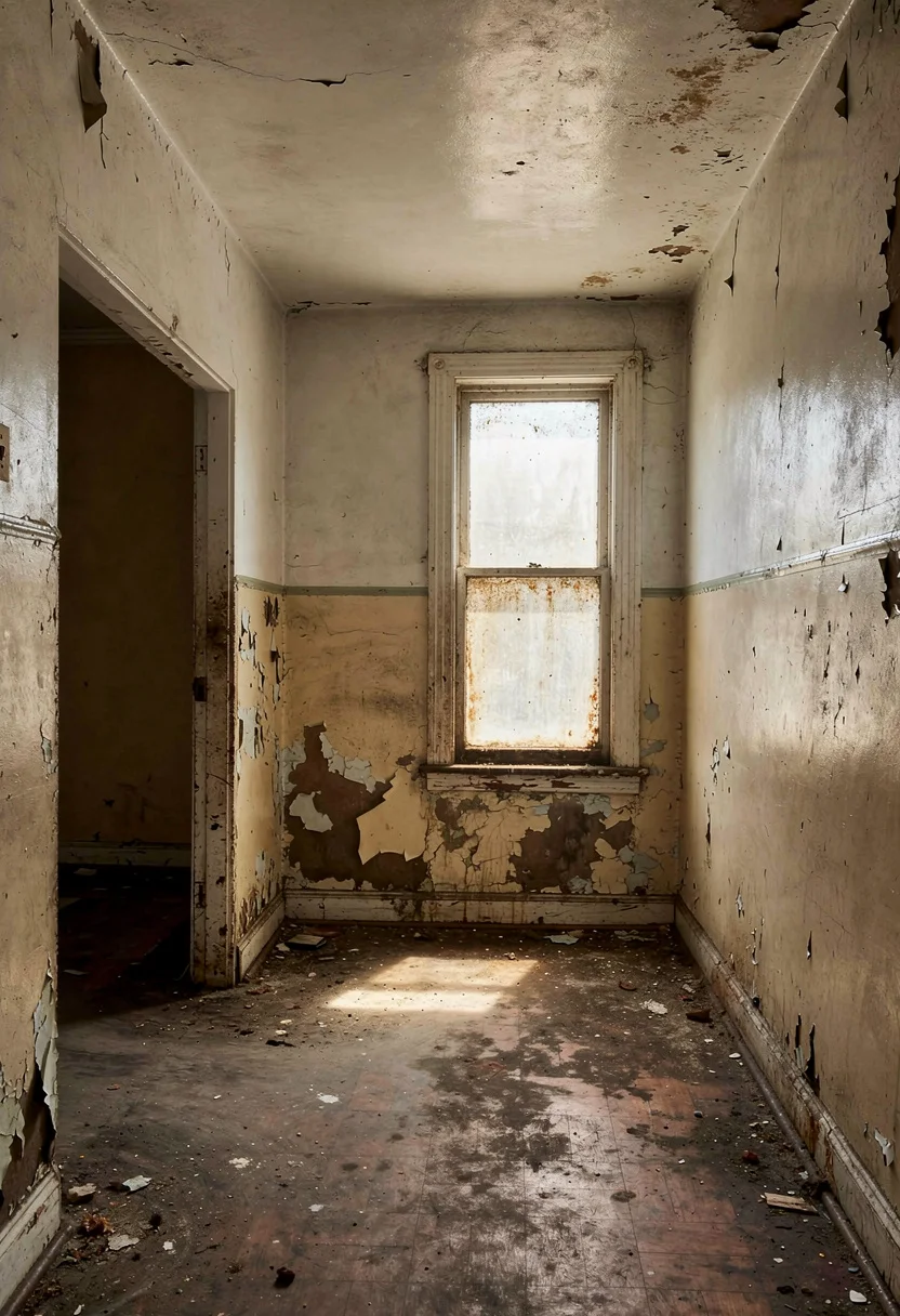 Modern kitchen before renovation empty room