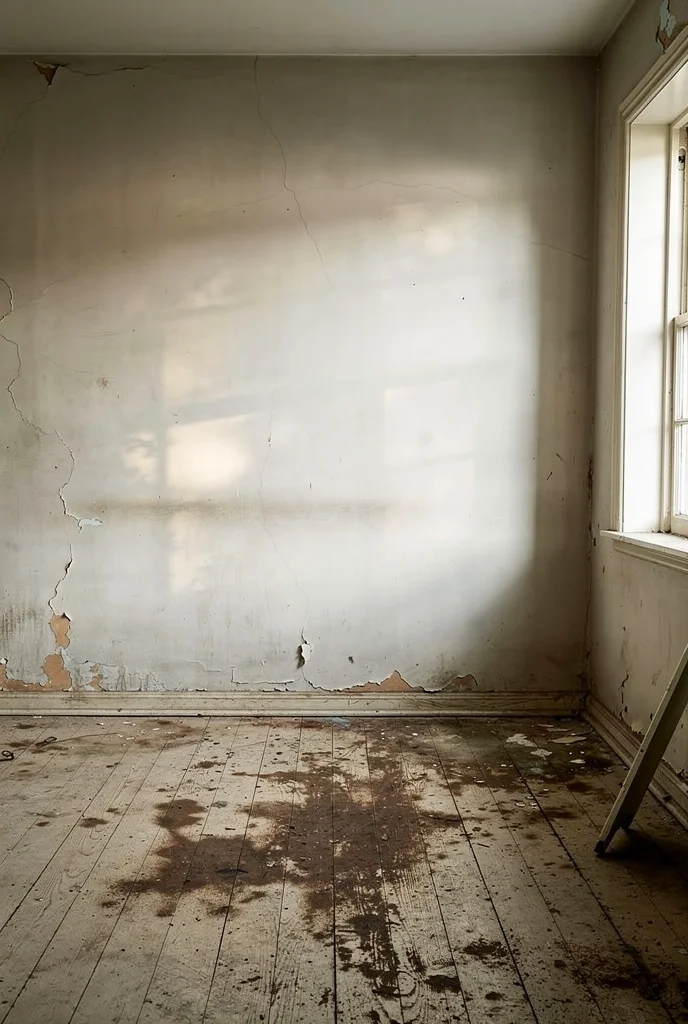 English Country Living Room humble elegance design scene empty room