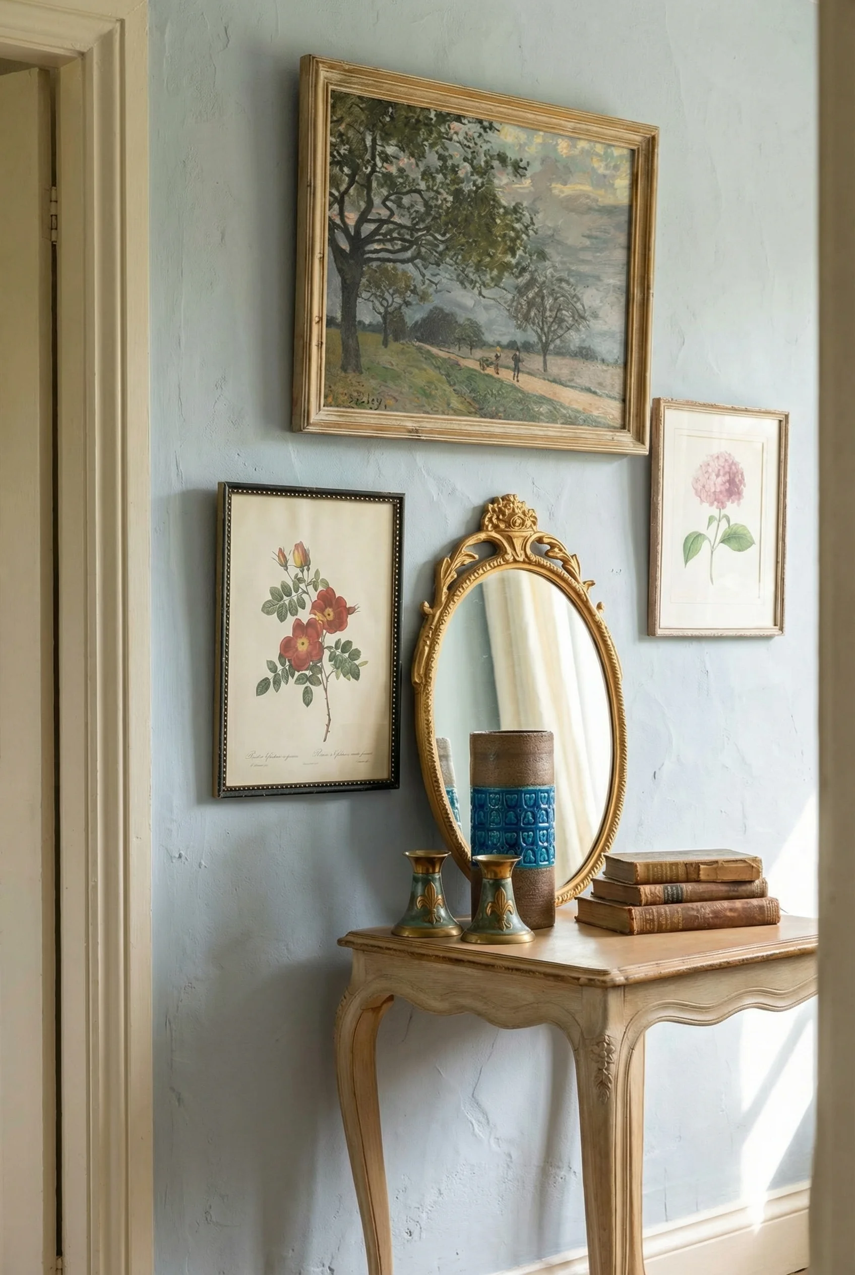 English Country Living Room humble elegance design scene